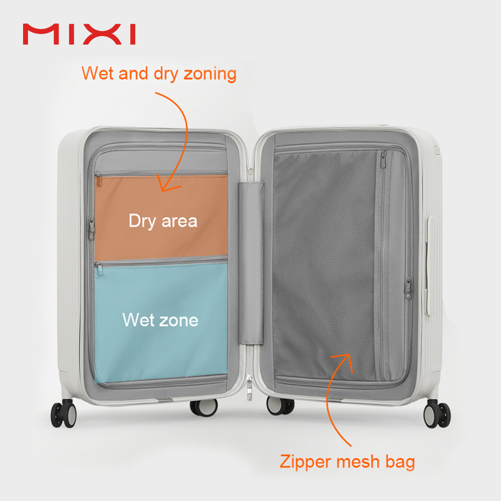 20” Wide Handle PC Carry-On Luggage – TSA Lock Travel Suitcase