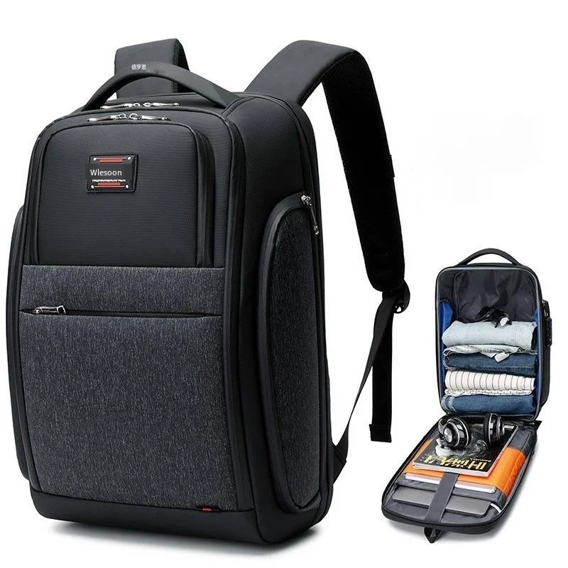 Wiersoon Anti-Theft Business Travel Laptop Backpack with USB Charging Port, Waterproof Large Capacity Security Bag