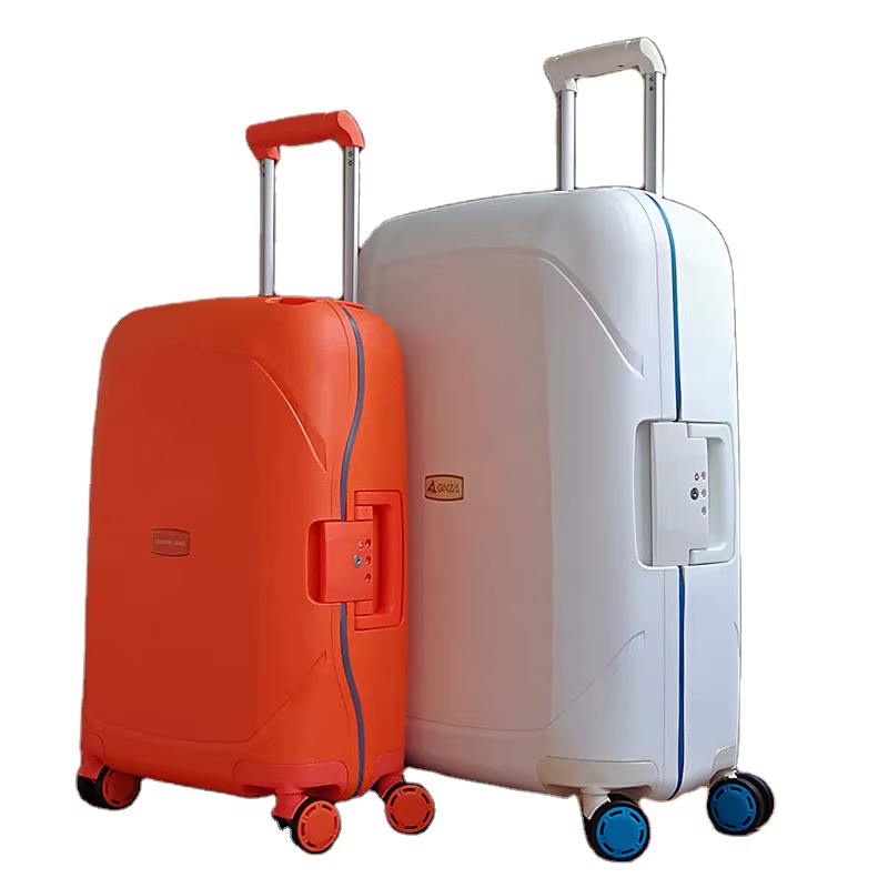 Premium PP Hard Shell Spinner Suitcase – Anti-Scraping Travel Trolley Case
