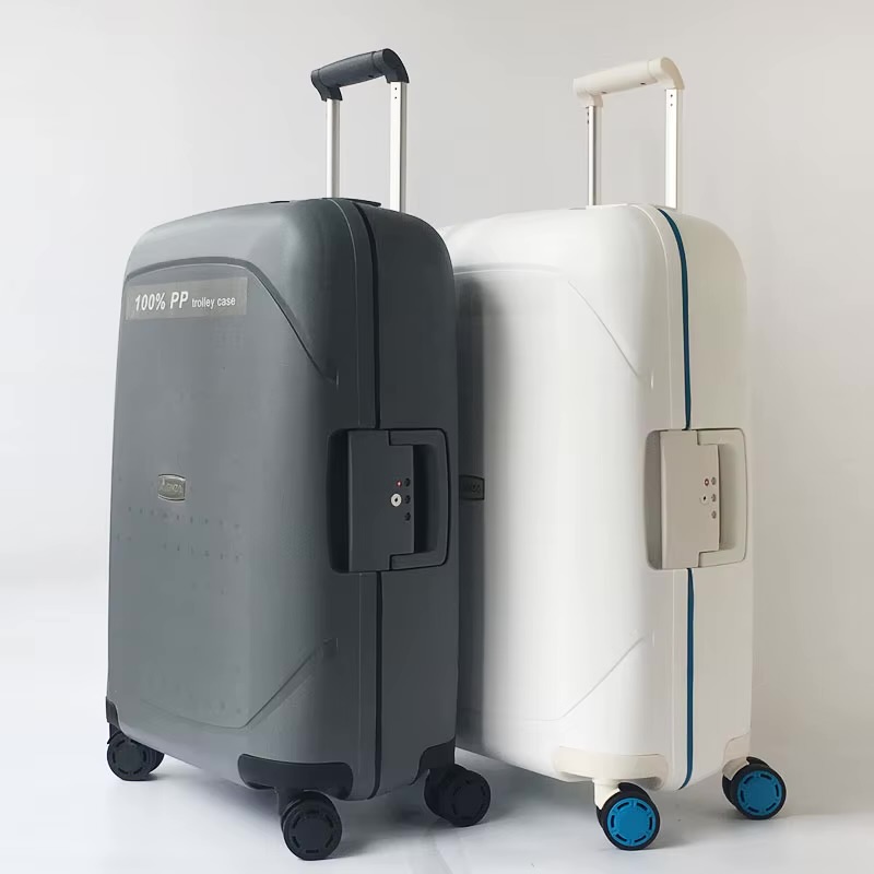 Premium PP Hard Shell Spinner Suitcase – Anti-Scraping Travel Trolley Case